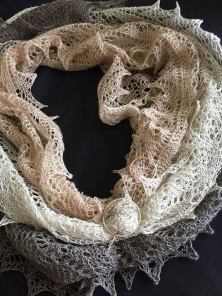 Kit - Knitting - Silk-Blend Lace Cowls: click to enlarge