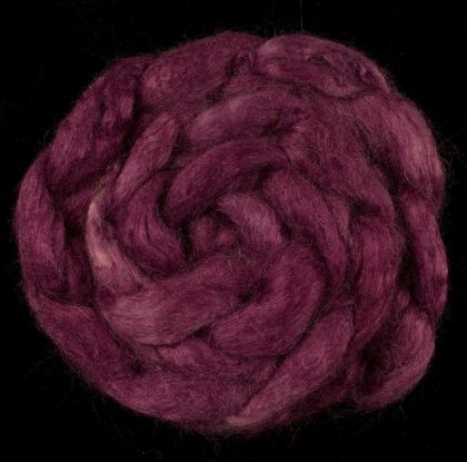 Gypsy Passion - Hand-dyed Tussah Combed Top/Sliver 25g: click to enlarge