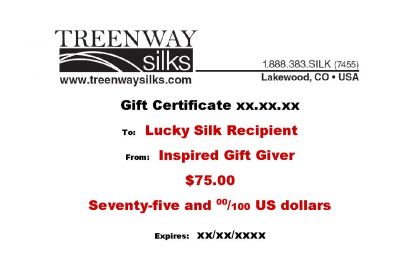 Gift Certificate-$ 75: click to enlarge