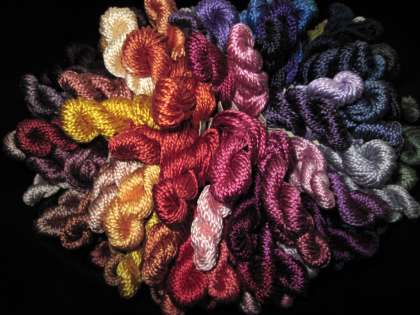 ALL 120 Colors (1 each) - Thread, Serenity (8/2 reeled): click to enlarge