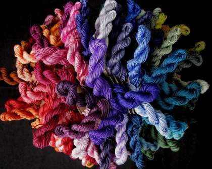 ALL 120 Colors (1 each) - Thread, Tranquility (fine cord): click to enlarge