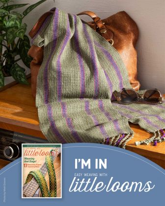 Kit - Rigid Heddle Limited Edition 65 Roses "Night on the Town" Silk Scarf Kit: click to enlarge