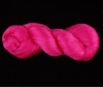Color Now! - Kiku Silk Yarn -  417 Cherry Bomb: click to enlarge