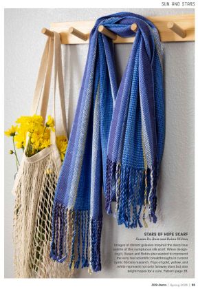 Kit - Rigid Heddle Limited Edition 65 Roses "Stars of Hope" Silk Scarf Kit: click to enlarge