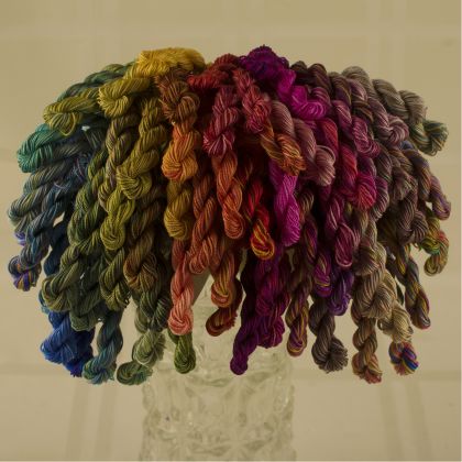 ALL 74 Montano Colorways (1 each) - Thread, Tranquility (fine cord): click to enlarge