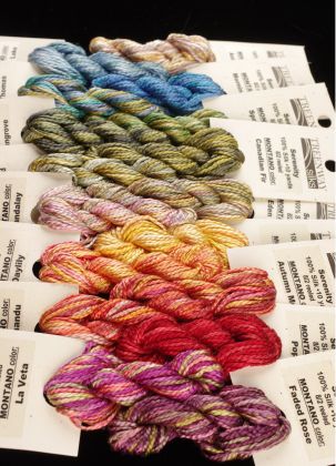 ALL 17 Montano Colorways (1 each) - Thread, Serenity (8/2 reeled): click to enlarge
