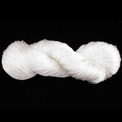 Neva - 100% Bombyx Reeled Silk Yarn, 3-ply Medium Cord, lace weight: click to enlarge