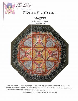 Threedles Needleart Design's - Chart for "Four Friends": click to enlarge
