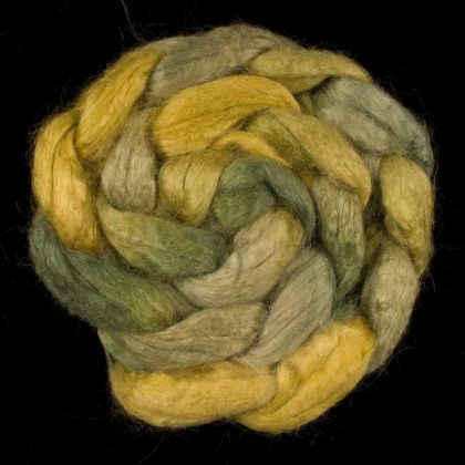 Salt Spring Island 'Duck Creek' - Tussah Silk Combed Top/Sliver 25g: click to enlarge