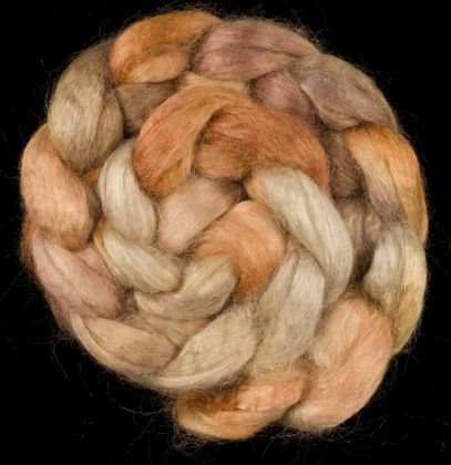 Salt Spring Island 'Harbourside' - Tussah Silk Combed Top/Sliver 25g: click to enlarge