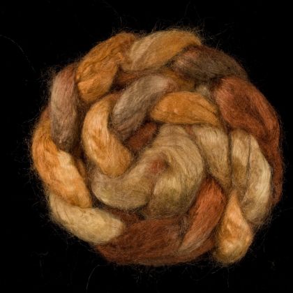 Salt Spring Island 'Ruckle Park' - Tussah Silk Combed Top/Sliver 25g: click to enlarge