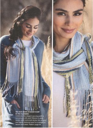 Kit - Rigid Heddle Limited Edition "Sea Slug Silken Splendor" Silk Scarf Kit: click to enlarge