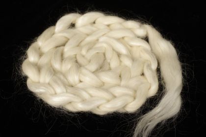 Silk / Suri Alpaca-USA (50%/50%) Combed Top/Sliver - 200g: click to enlarge