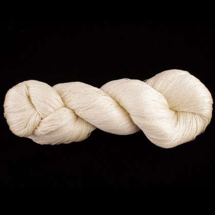 Silken Cloud - Silk-Blend Yarn (70% Bombyx Silk & 30% Cotton), 60/2X2, lace/thread weight: click to enlarge