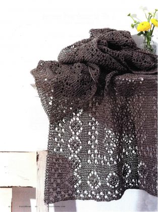 Kit - Knitting - Silken Fog Stole: click to enlarge