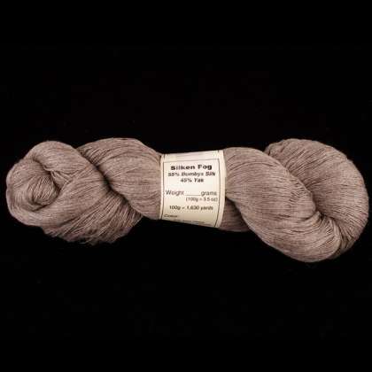 Silken Fog - Silk-Blend Yarn (55% Bombyx Silk & 45% Yak), 30/2, lace/thread weight: click to enlarge