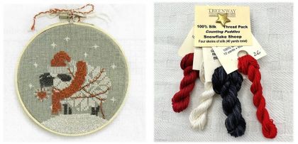Thread Pack - Counting Puddles 'Snowflake Sheep': click to enlarge