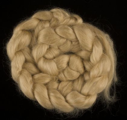 Tussah Silk Combed Top/Sliver (Natural) A1 Quality - 200g: click to enlarge