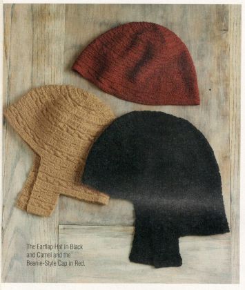 Kit - Knitting - Textured Silk Cap & Hats: click to enlarge