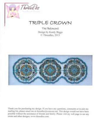 Threedles Needleart Design's - Chart for "Triple Crown": click to enlarge