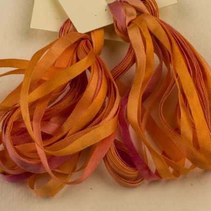      65 Roses® 'Tropical Sunset' -  3.5mm Silk Ribbon: click to enlarge