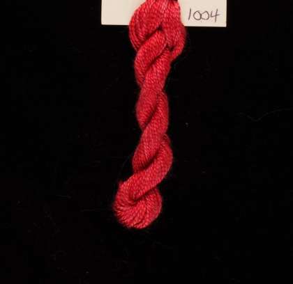 Natural-Dyes 1004 Red Saffron - Thread, Zen Shin (20/2 spun silk): click to enlarge