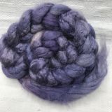  Limited Edition &quot;Blueberry Pie&quot; - Hand-dyed Tussah Combed Top/Sliver 25g