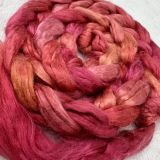 Bombyx Silk from China, Salt Spring Island Limited Edition 'Embers' - Combed Top/Sliver 25g