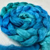 Bombyx Silk from China, Salt Spring Island Limited Edition 'Vesuvius Bay' - Combed Top/Sliver 25g