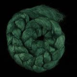 Limited Edition "Emerald Dream" - Hand-dyed Tussah Roving/Sliver 25g