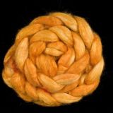 Maize - Hand-dyed Tussah Combed Top/Sliver 25g