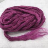 Salt Spring Island Limited Edition 'Raspberry' - Silk/Suri Alpaca Combed Top/Sliver 25g