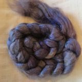 Limited Edition "Blueberry Pie" - Hand-dyed Tussah Combed Top/Sliver 25g