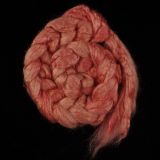 Rose Quartz - Hand-dyed Tussah Combed Top/Sliver 25g