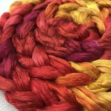 Salt Spring Island Limited Edition 'Fall Foliage' - Bombyx Silk Combed Top/Sliver 25g