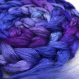 Salt Spring Island Limited Edition 'Lupines in Bloom' - Bombyx Silk Combed Top/Sliver 25g