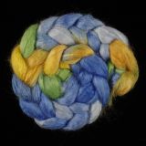 Salt Spring Island 'Sunflower & Sky' - Tussah Silk Combed Top/Sliver 25g