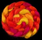 Salt Spring Island 'Cranberry' - Tussah Silk Roving/Sliver 25g