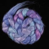 Salt Spring Island 'Lupines in Bloom' - Tussah Silk Combed Top/Sliver 25g