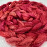 Salt Spring Island Limited Edition 'Embers' - Silk/Suri Alpaca Combed Top/Sliver 25g