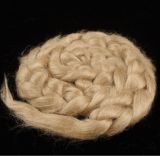 Organic Muga Silk Combed Top/Sliver (A1 Grade) Wild Silk - 200g