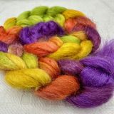 Salt Spring Island Limited Edition 'Eggplant Parmesan' - Tussah Silk Combed Top/Sliver 25g