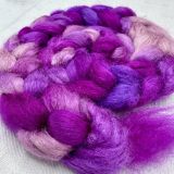 Salt Spring Island Limited Edition 'Fuchsia Bouquet' - Tussah Silk Combed Top/Sliver 25g