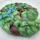 Salt Spring Island Limited Edition 'Sherwood Forest' - Tussah Silk Combed Top/Sliver 25g