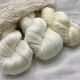 OmShanti White - 100% White Eri (Wild Silk) Yarn, 20/2 lace weight