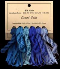 Canadiana Series – Grand Falls: Ice Poppy 8, Bachelor's Button 7, Lapis Lazuli 6, Sea Spray 16, Turkish Bath 19, Dragonfly 18