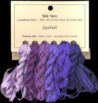 Canadiana Series – Iqaluit: Persian Night 220, Silk Pyjamas 219, Love–in–a–Mist 218, Amethyst 52, Jubilee 51, Orchid 53