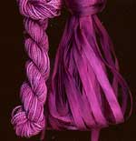 montano series fine cord silk thread and 3.5mm silk ribbon in concord