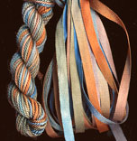 montano series fine cord silk thread and 3.5mm silk ribbon in taos