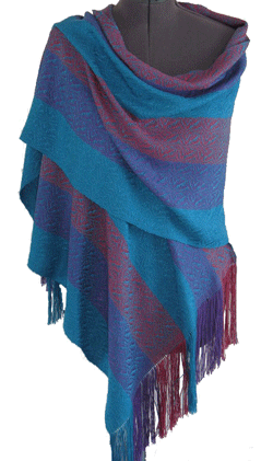 M Band silk shawl